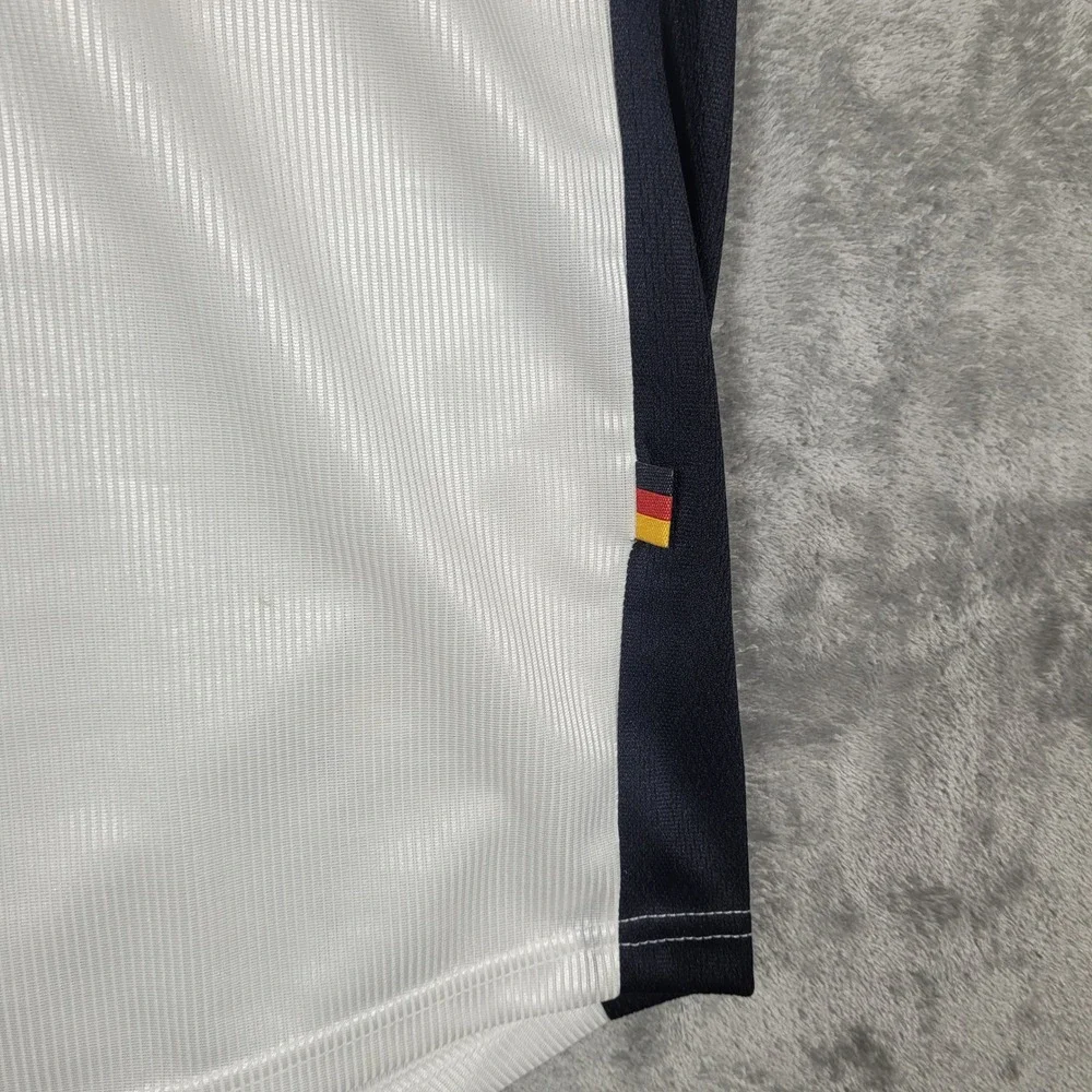 Vintage Adidas Soccer Jersey Men M White Germany DFB National Team Striped 1998
